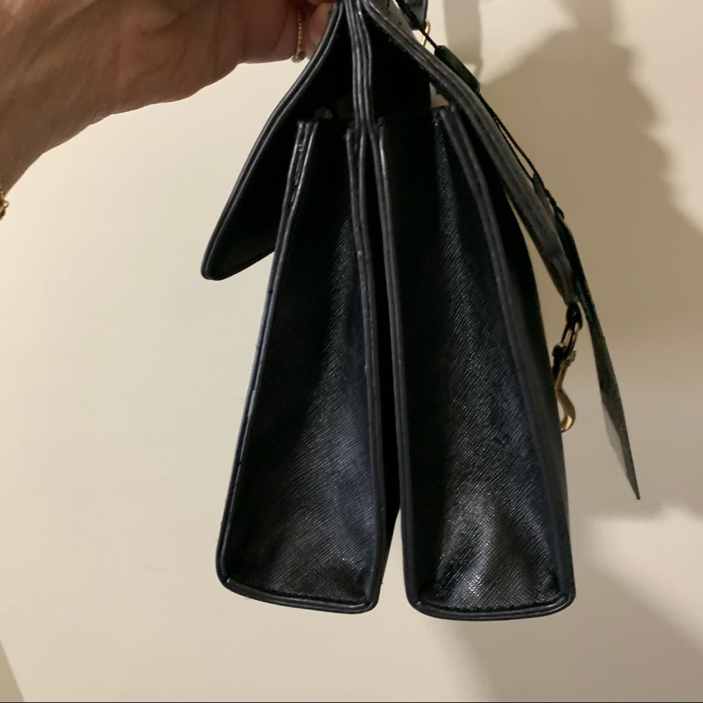 Lionel Brittany Black Vegan Leather Crossbody/Bag - Picture 6 of 15